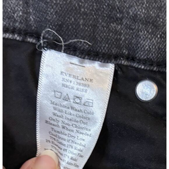 Everlane Women's Gray Black Ankle High Rise Jeans Size 30 - Picture 7 of 7